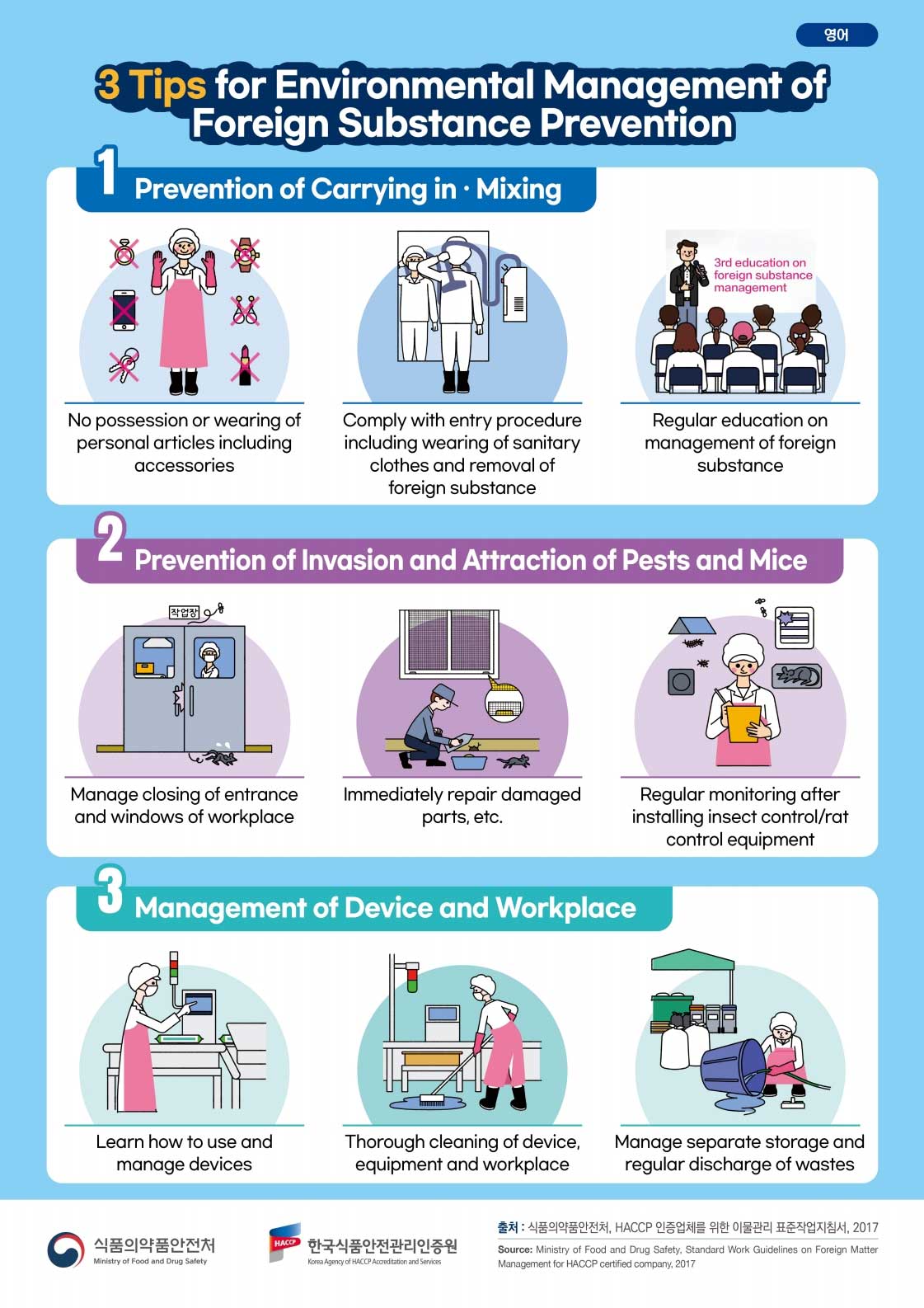 3tips for environmental management of foreign substance prvention